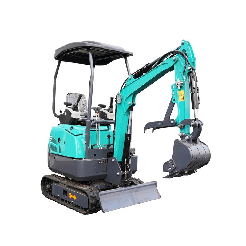 13.5hp Side-Swing Mini Tracked Excavator, Equipped with a Hydraulic Grab and Thum